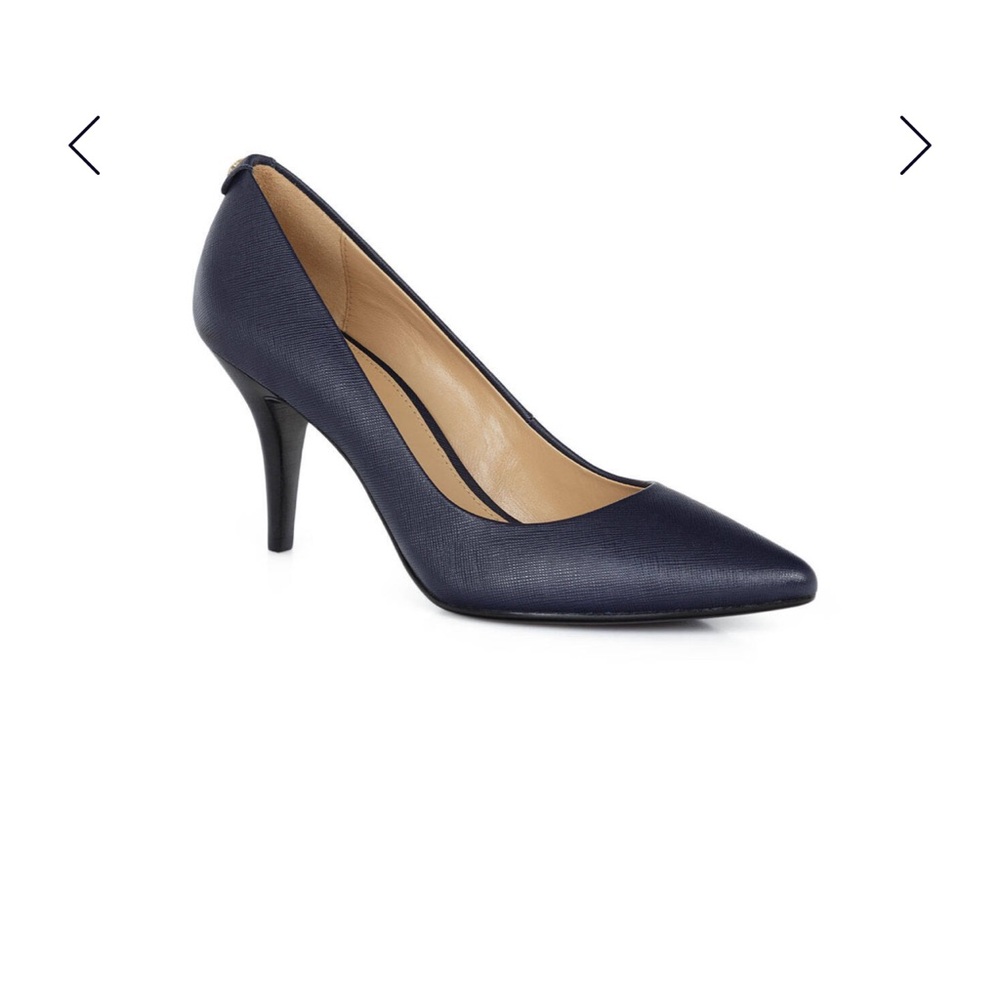MK Elegant parent leather navy Women's Pumps - Picture 6 of 10